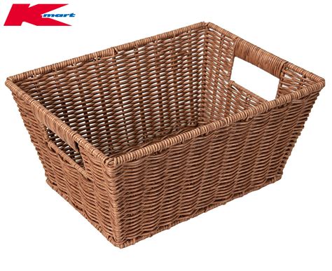 rattan basket kmart